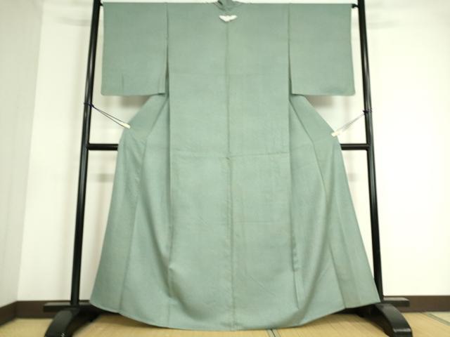 平和屋着物▽上質な小紋 単衣 霞文 正絹 逸品 未使用 DAAT9196az