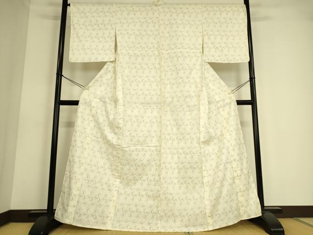 平和屋着物＊夏物　小紋・浴衣兼用　花繋ぎ　綿　DAAS0595az 平和屋着物＊夏物 小紋・浴衣兼用 花繋ぎ 綿 DAAS0595az 平和屋着物