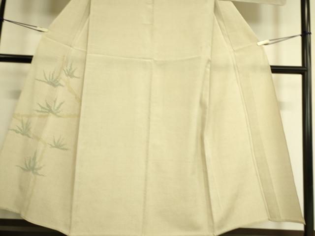 平和屋着物▽本塩沢　単衣　笹竹文　正絹　逸品　未使用　CAAW1371xi 平和屋着物▽本塩沢 単衣 笹竹文 正絹 逸品 未使用 CAAW1371xi