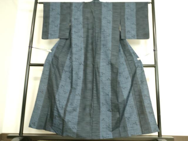 平和屋着物▽上質な紬 単衣 楓文 正絹 逸品 CAAW1231xi