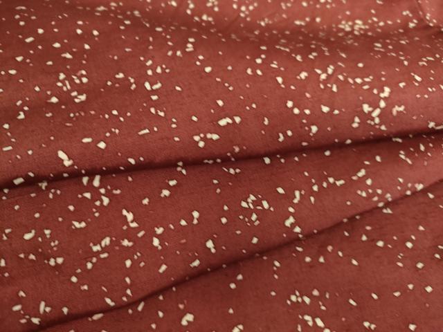 平和屋着物▽上質な小紋　単衣　紬地　霞文　正絹　逸品　DAAS0993az