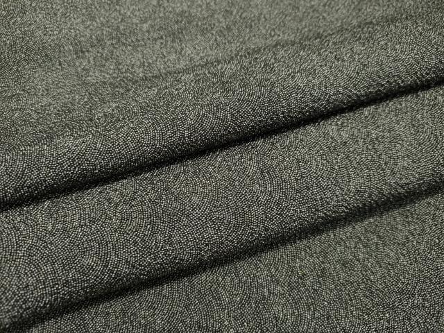 平和屋着物●江戸小紋　清水峯州　鮫小紋柄　鬼しぼ縮緬　正絹　逸品　DAAS2002tw