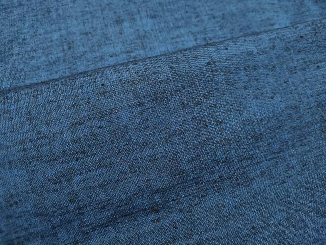 平和屋着物○男性 結城紬 アンサンブル 紺瑠璃色 証紙付き 正絹 逸品