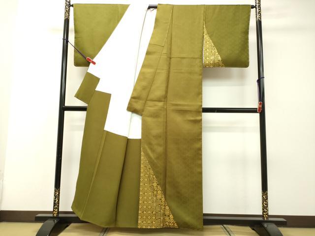 平和屋着物○上質な紬 唐草文 正絹 逸品 CAAR8093vf