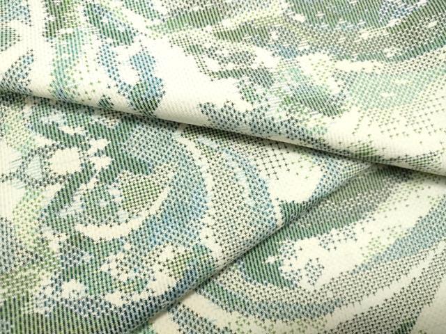 平和屋着物●本場大島紬　7マルキ　総絣　抽象文様　正絹　逸品　DAAS2055tw