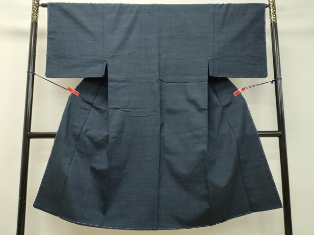 平和屋着物●男性　紬　青藍色　正絹　逸品　未使用　DAAS2094tw