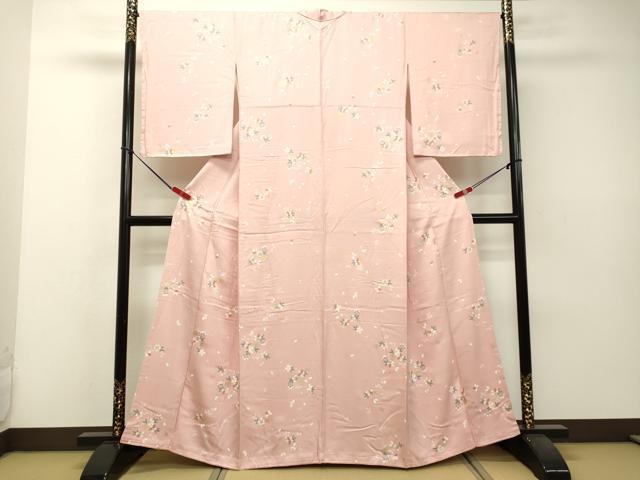 平和屋着物□極上 小紋 唐草文 黒地 金銀彩 逸品 未使用 DZAA8225kh5