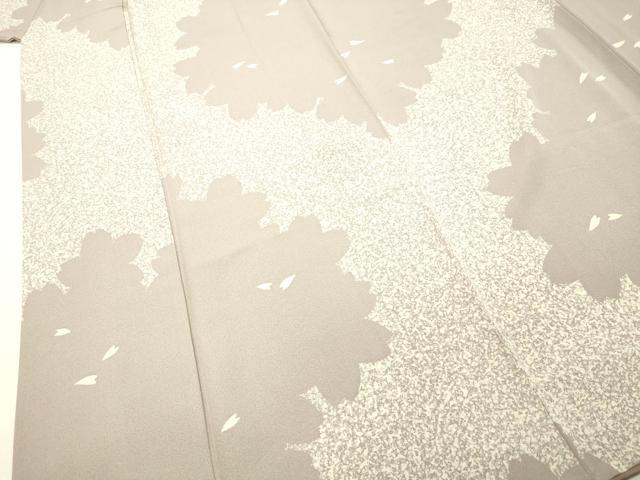 平和屋着物●上質な小紋　舞桜文　正絹　逸品　DAAS2157tw