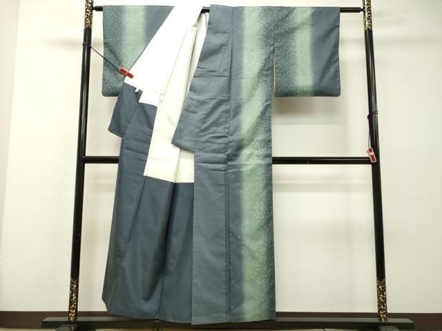 平和屋着物○本場縞大島紬 変わり間道 井田織物謹製 証紙付き 正絹