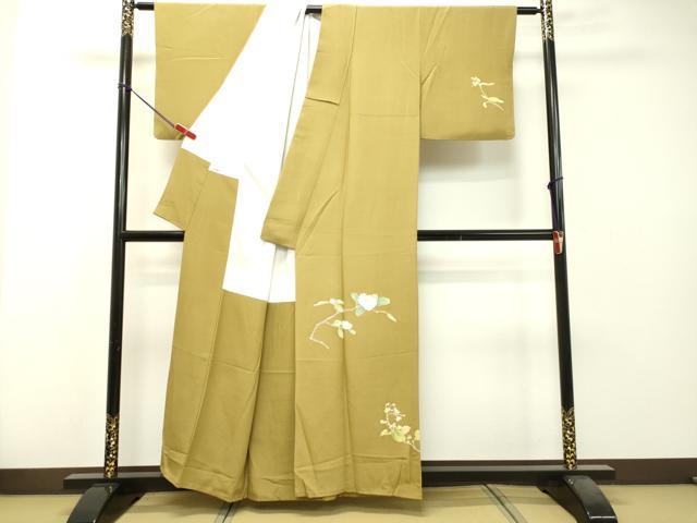 平和屋着物○十日町友禅作家 村松竜介 訪問着 枝花文 正絹 逸品