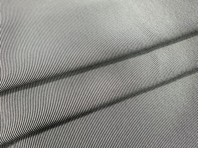 平和屋着物●江戸小紋　万筋　黒色×灰青色　正絹　逸品　DAAS2396tw