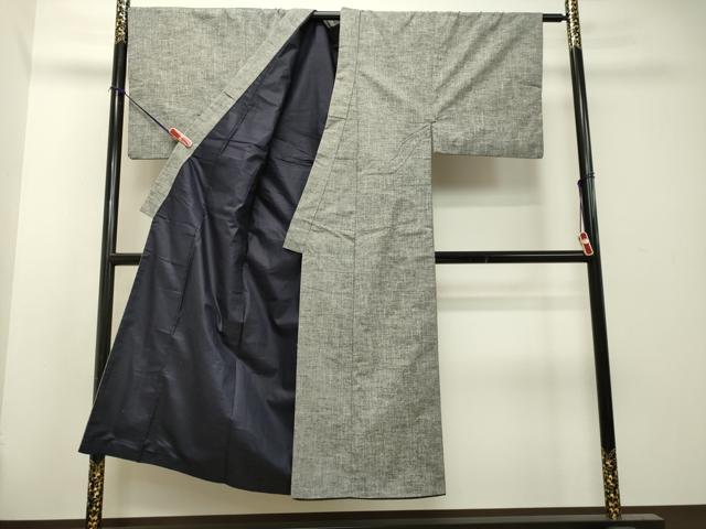 平和屋着物○男性 紬 アンサンブル 霞文 正絹 逸品 CAAR7832hy