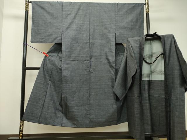 平和屋着物●男性　本場大島紬　アンサンブル　80亀甲　総詰め　正絹　逸品　DAAS2481tw