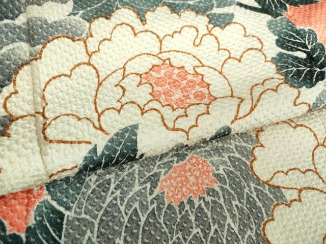 平和屋着物○名門 藤娘きぬたや・総絞り 振袖 枝梅 牡丹