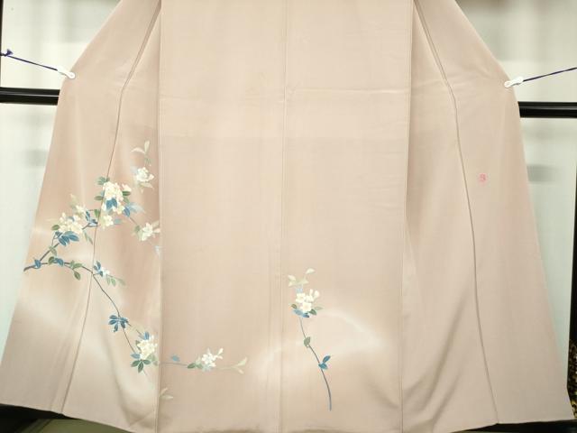 平和屋着物○本加賀友禅作家 南克治 訪問着 枝花文 暈