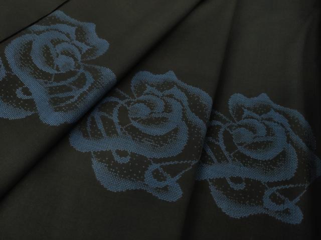 平和屋着物●本場大島紬　9マルキ　地空　舞花文　正絹　逸品　DAAS3040ps