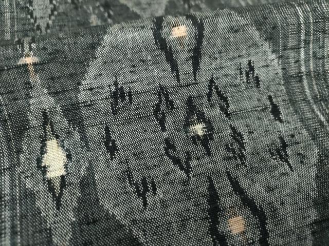 平和屋着物○上質な紬 菱間道 正絹 逸品 DAAS3068ps