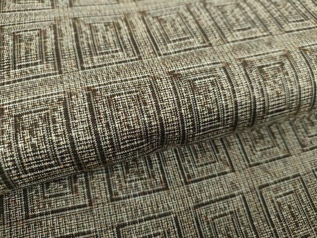 平和屋着物○本場大島紬 アンサンブル 割り込み絣 変わり格子 正絹