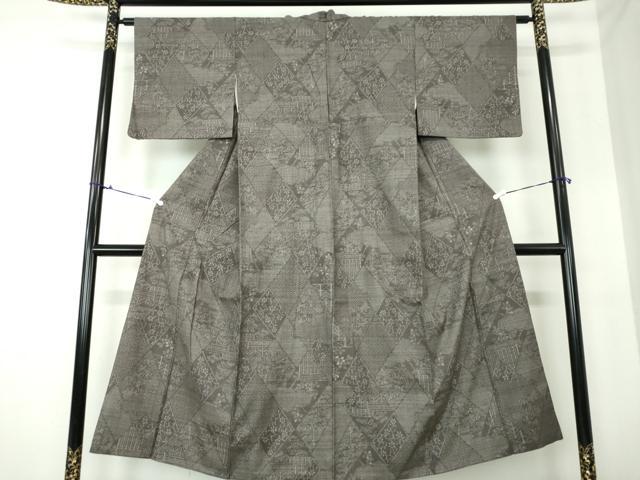 手織り紬。平成購入。 楽天市場】平和屋本店□極上 浦野理一 経節紬 色無地 松葉色 胴