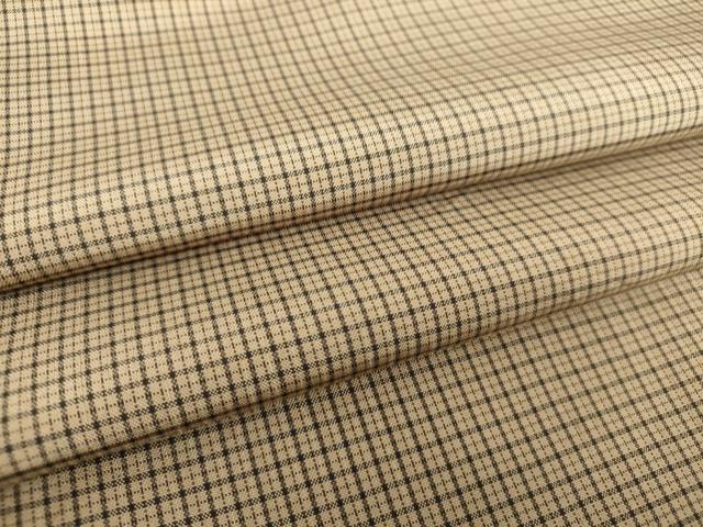 平和屋着物●上質な紬　格子　正絹　逸品　DAAS3119ps
