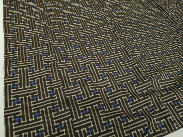 平和屋着物○本場大島紬 龍郷絣 秋名バラ 正絹 逸品 DAAS3137ps