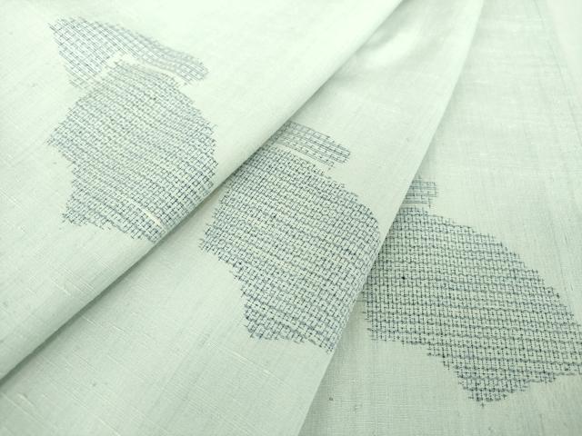 平和屋着物●結城紬　100亀甲　地紙重ね　正絹　逸品　未使用　DAAS3158ps