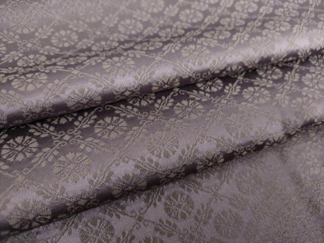 平和屋着物●極上　黄金糸　お召　花菱文　伊勢丹扱い　正絹　逸品　DAAS3164ps