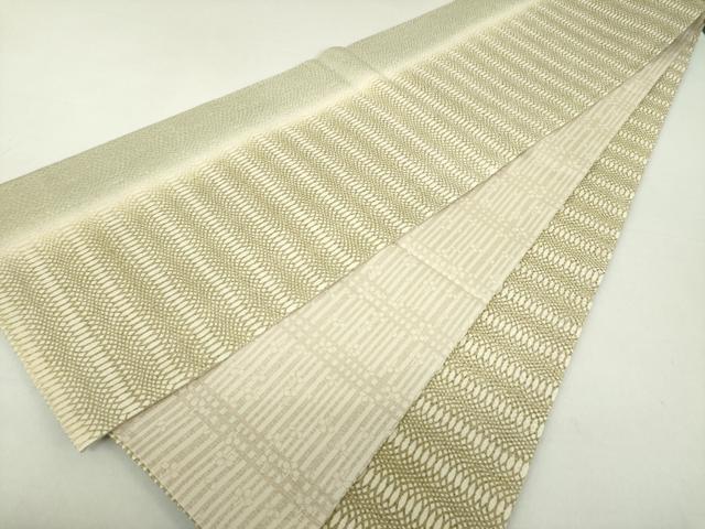 平和屋着物●両面　全通柄袋帯　変わり間道　金糸　正絹　逸品　未使用　DAAS3189ps