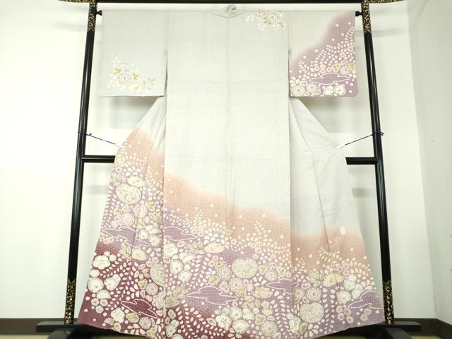 平和屋着物○訪問着 辻が花 暈し染め 正絹 逸品 BAAN6872pm