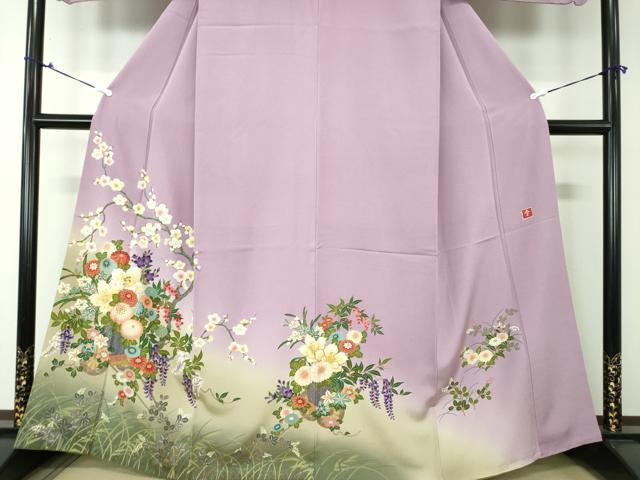 平和屋着物○ファッションデザイナー 花井幸子 訪問着 駒刺繍