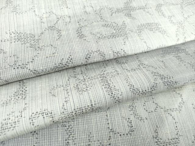 平和屋着物●上質な紬　花唐草文　正絹　逸品　DAAS3313ps