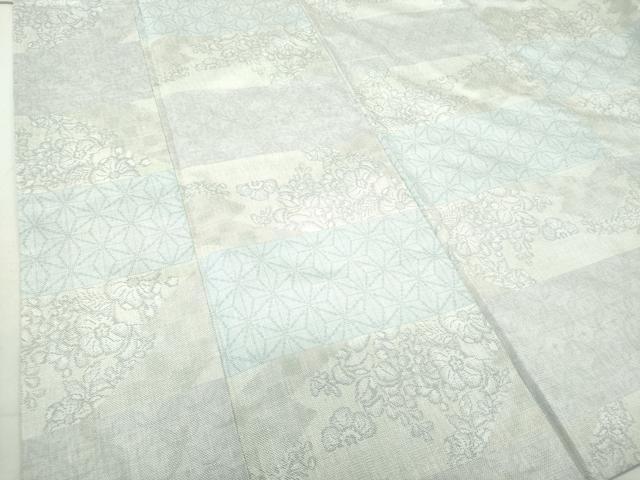 平和屋着物○上質な紬 辻が花 横段吉祥文 正絹 逸品 DAAS3316ps 和装・