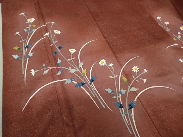 平和屋着物○本加賀友禅作家 能川光陽 白山紬 色留訪問