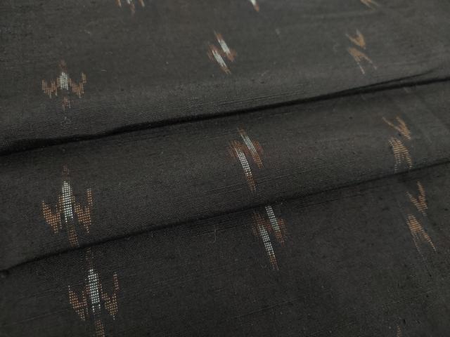 平和屋着物●国指定重要無形文化財　本場久米島紬　手織　トゥイグヮー　正絹　逸品　DAAS3336ps