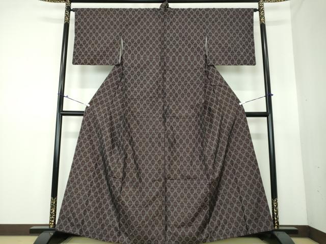 平和屋着物○本場琉球絣 蜀江花文 正絹 逸品 DAAS3389ps