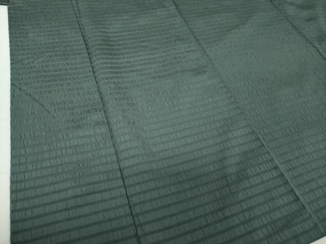 平和屋着物●男性　お召　横段文　正絹　逸品　DAAS3400ps 平和屋着物○男性 お召 横段文 正絹 逸品 DAAS3400ps