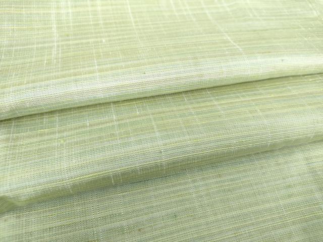 平和屋着物●紅花紬　米沢　横縞　正絹　逸品　DAAS3414ps
