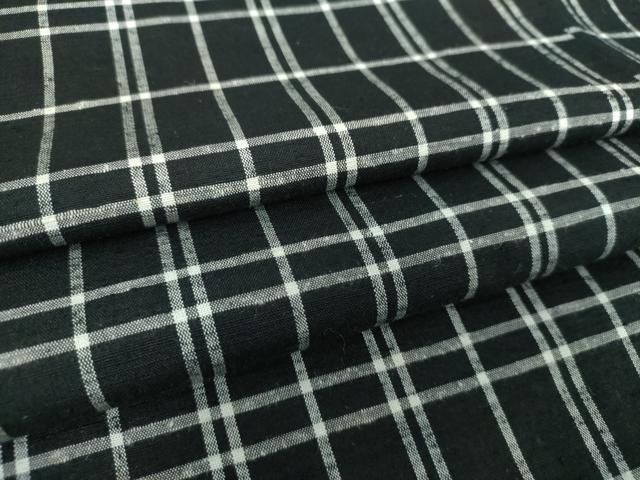 平和屋着物○上質な紬 格子 霞文 やまと誂製 正絹 逸品 AAAU0031np