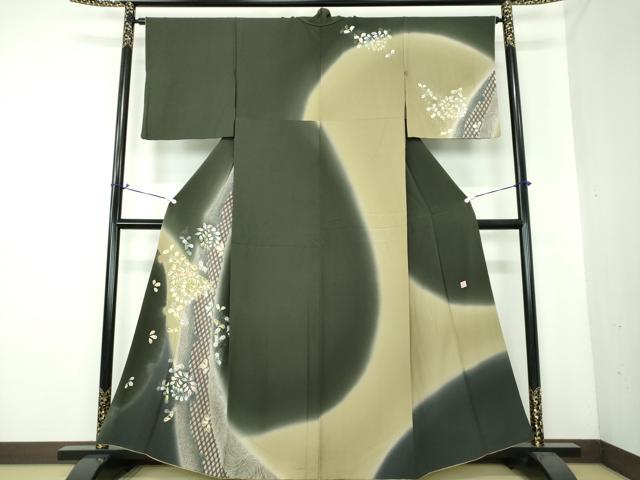 平和屋着物●訪問着　作家物　絞り　辻が花　暈し染め　金銀彩　正絹　逸品　DAAS3424ps