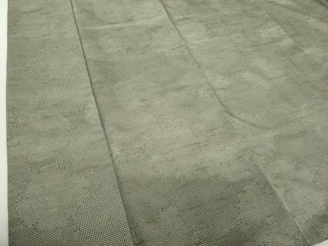 平和屋着物○上質な小紋 紬地 雪輪重ね 正絹 逸品 DAAS3428ps