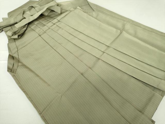 平和屋着物●男性　馬乗袴　縞　正絹　逸品　DAAS3441ps