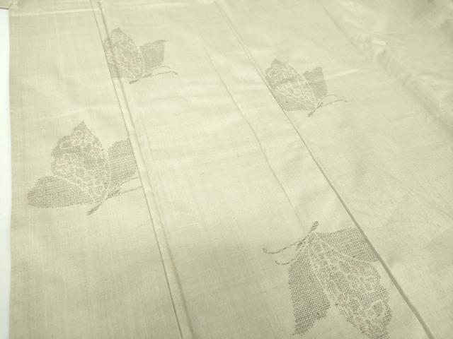 平和屋着物○本場結城紬 重要無形文化財 100亀甲 舞蝶文 正絹