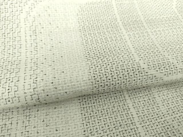 平和屋着物○本場真綿縢結城紬 100亀甲 幾何学文様 証紙付き 正絹