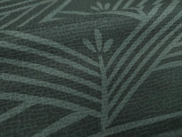 平和屋着物●本場染大島紬　若松葉　正絹　逸品　未使用　DAAS3511ps 紬
