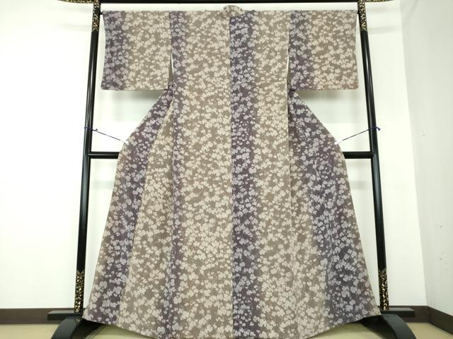 平和屋着物●上質な小紋　蔦の葉文　暈し染め　正絹　逸品　DAAS3520ps