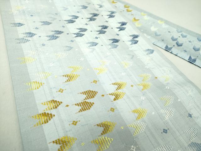 平和屋着物○九寸名古屋帯 紬地 本場琉球花織 琉球絣文様