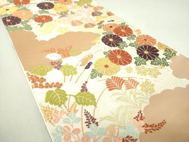 【銘品新品】夏物 西陣織染匠「美吉」「変わり絽」伊勢型江戸小紋「竹垣節文様」 袷】象牙色地 変わり格通し 江戸小紋 | 大山キモノ・ちぇらうな
