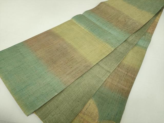 平和屋着物○名門 しょうざん 生紬 紙屋川伝承 絹漉貴 太鼓柄