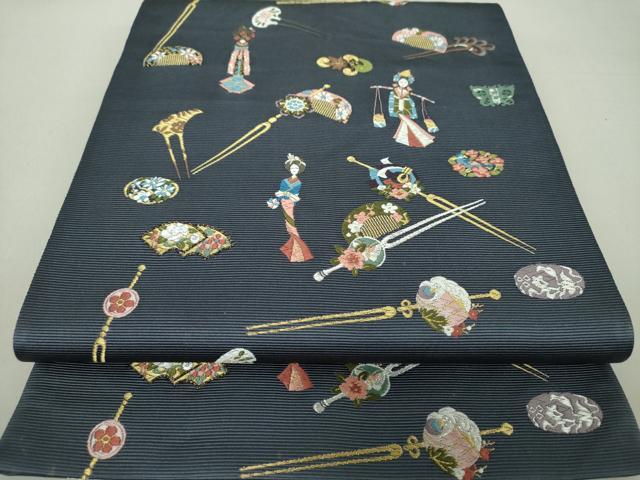 平和屋本店□極上 本場大島紬 十八算 12マルキ 永長織物謹製 京都