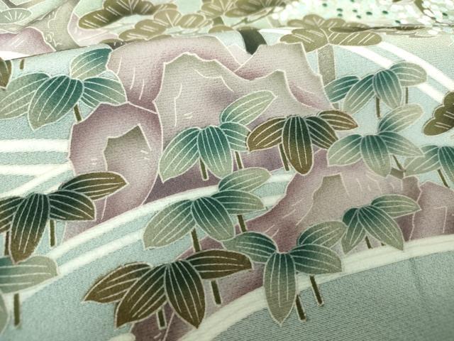 平和屋着物□豪華色留袖 友禅 風景浜松文 暈し染め 正絹 逸品